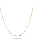 Gold-Tone Stainless Steel Charm Club Necklace