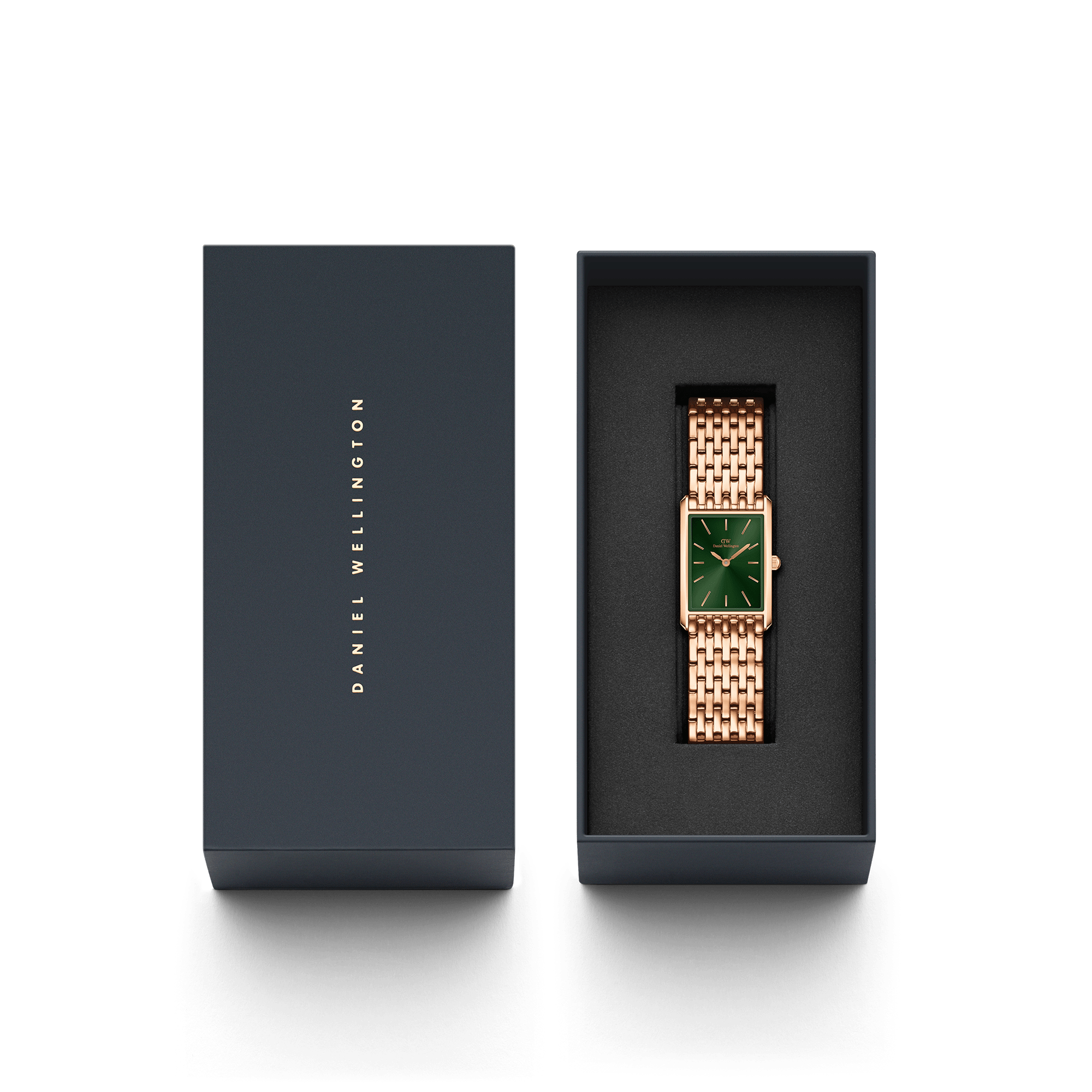 Daniel Wellington Bound 32x22 9-Link RG Emerald Sunray Watch