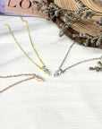 ZYLA MARQUISE CZ NECKLACE   - STERLING SILVER