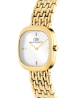 Corta White Grain-Link Gold