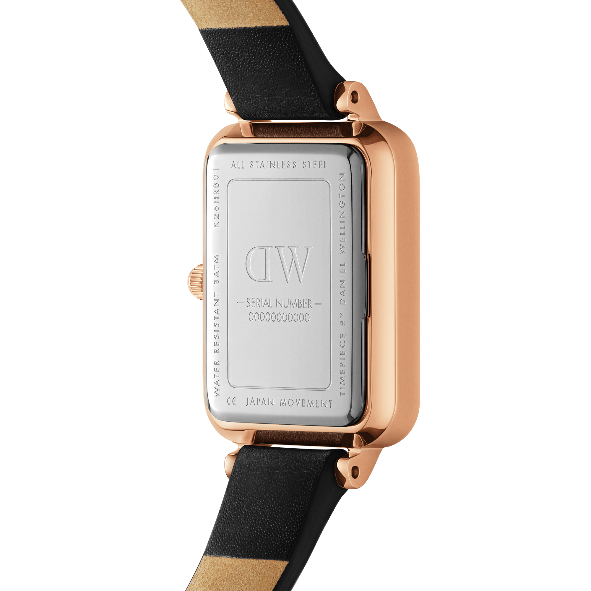 Daniel Wellington Quadro Roman Numerals 20x26 Sheffield RG White Watch