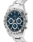 Iconic Tachymeter 3-Link Arctic Silver