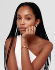 Daniel Wellington Line Earrings Polished Gold 3.5mm
