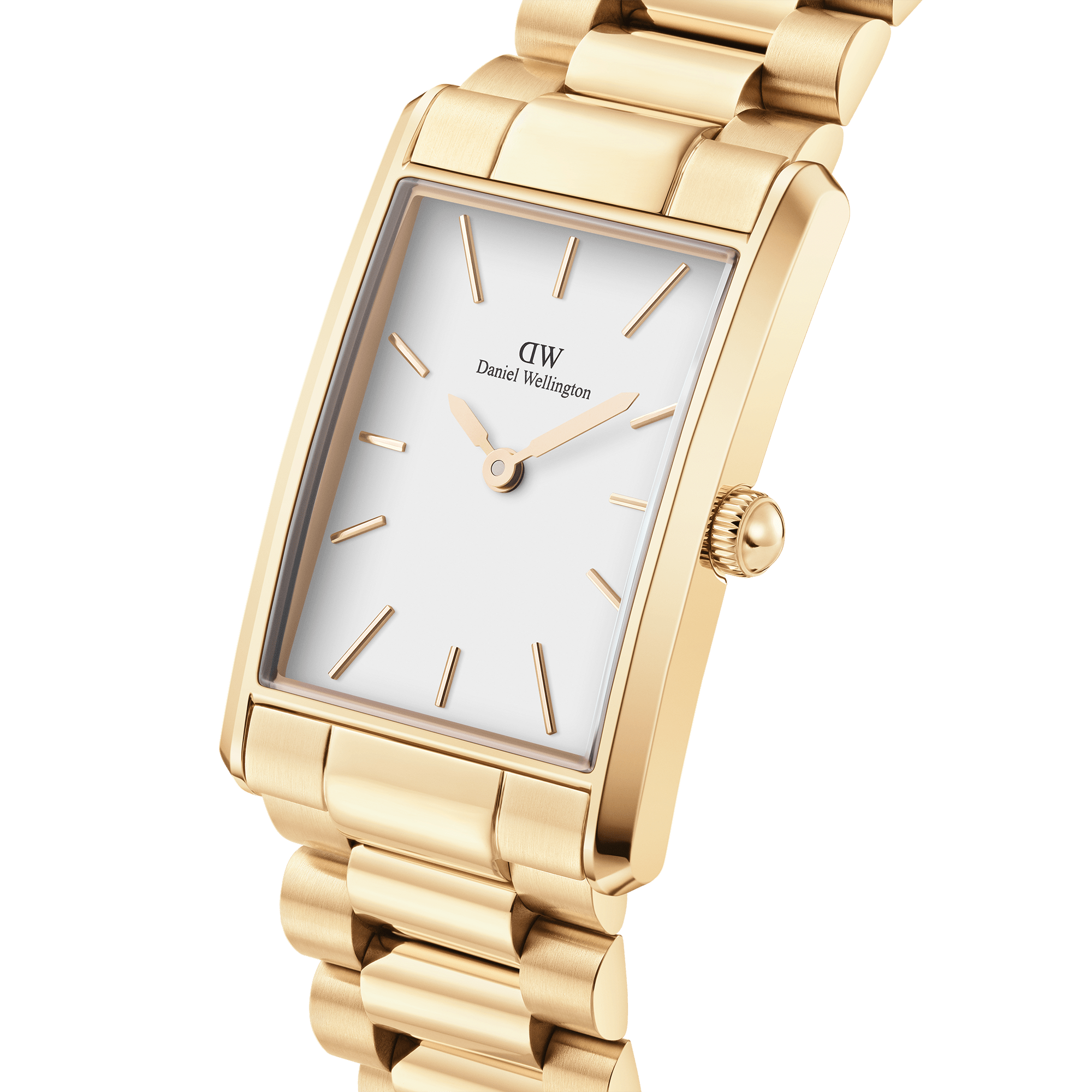 Daniel Wellington Bound 35x24 3-Link G White Watch