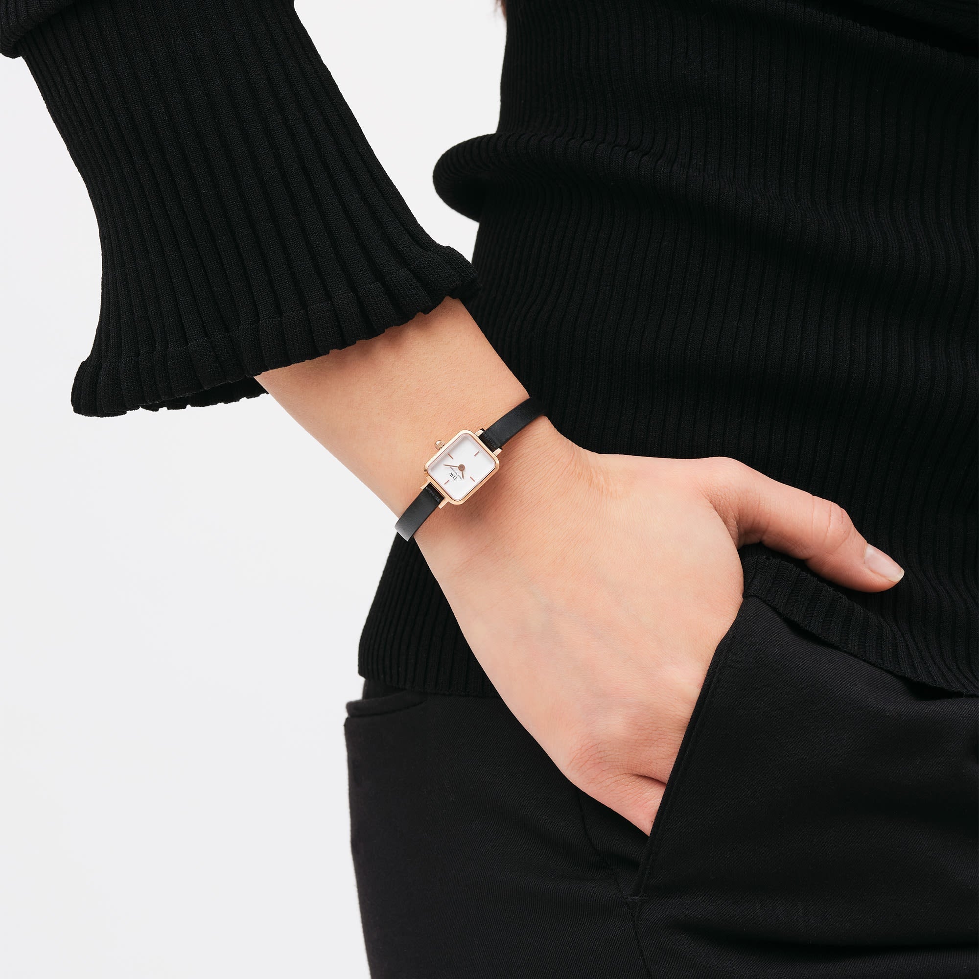 Daniel Wellington Quadro Mini 15x18 Sheffield RG White Watch
