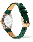 Daniel Wellington Ophelia Mini Green Lizard White Guilloché Rose Gold