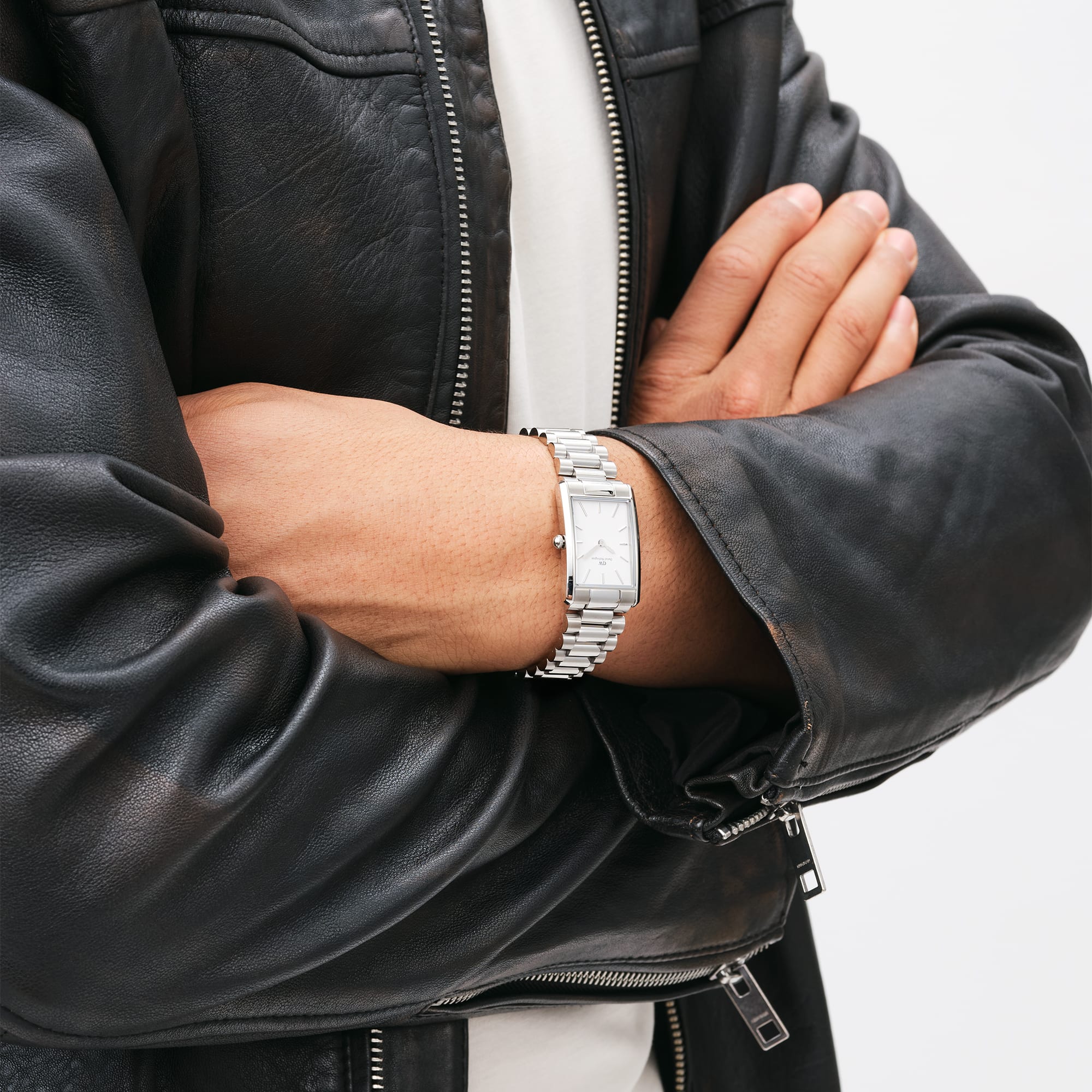 Daniel Wellington Bound 35x24 3-Link S White Watch