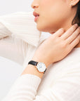 Daniel Wellington Petite Roman Numerals 28 Sheffield RG White Watch