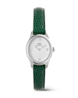 Daniel Wellington Ophelia Mini Green Lizard White Guilloché Silver