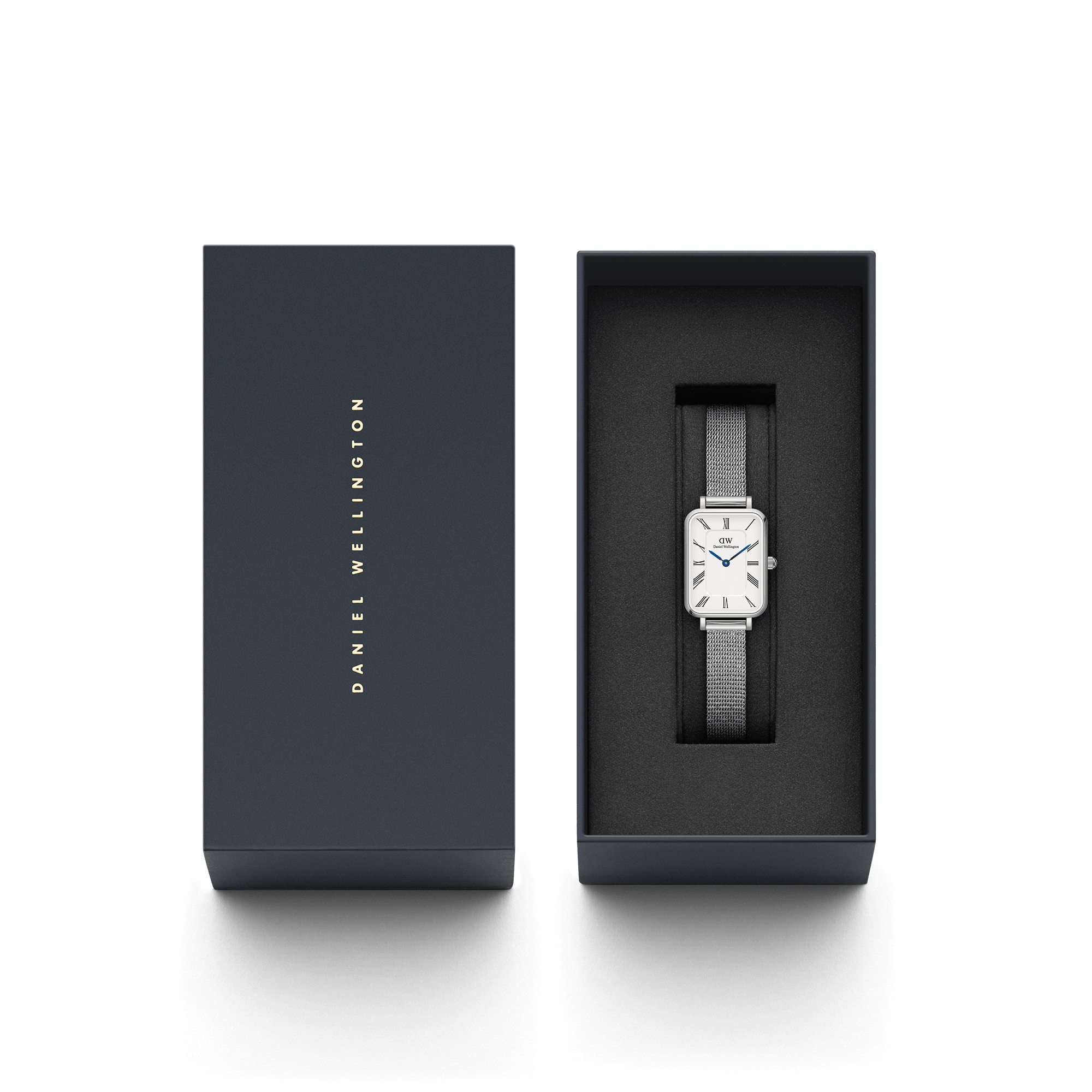 Daniel Wellington Quadro Roman Numerals 20x26 Sterling S White Watch