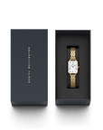 Daniel Wellington Quadro Roman Numerals 20x26 5-Link G White Watch