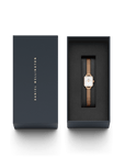 Daniel Wellington Quadro Mini Bezel Lumine 15x18 Melrose RG White Watch
