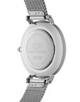 Daniel Wellington Petite 28 Bezel Mesh Black Mother of Pearl Silver Watch