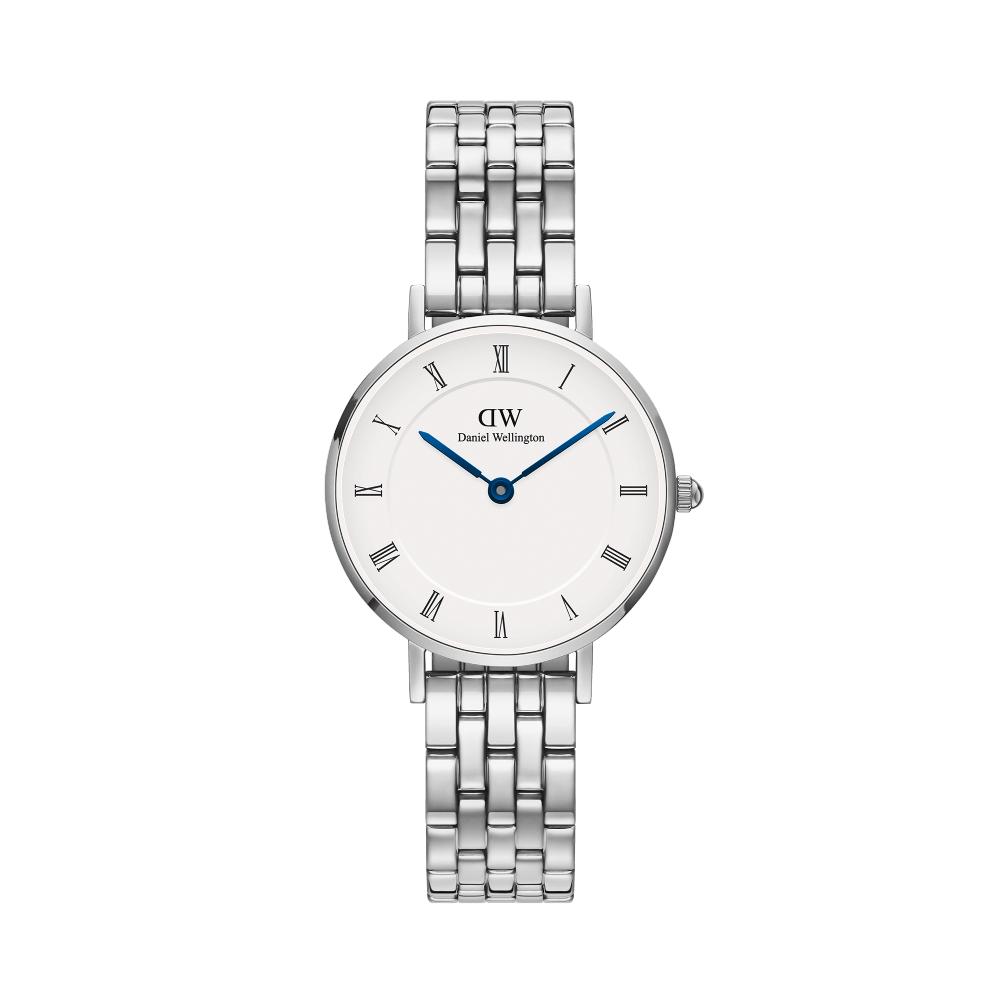 Daniel Wellington Petite Roman Numerals 28 5-Link S White Watch