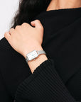 Daniel Wellington Quadro Roman Numerals 20x26 Sterling S White Watch