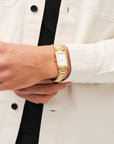 Daniel Wellington Bound 35x24 3-Link G White Watch