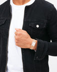 Daniel Wellington Bound 35x24 3-Link RG White Watch