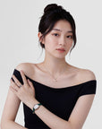 Daniel Wellington Pearl Necklace Silver