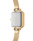Daniel Wellington Quadro Mini Lumine Bezel 15x18 Evergold G White Watch