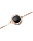 Daniel Wellington Audrey Bracelet Black Agathe Rose Gold