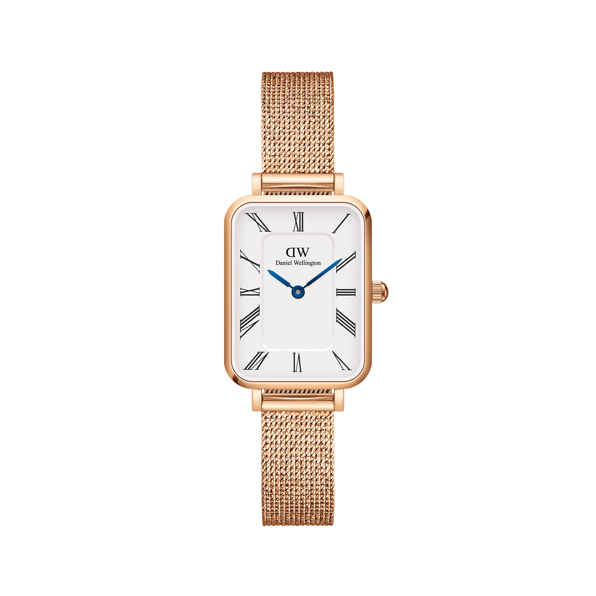 Daniel Wellington Quadro Roman Numerals 20x26 Melrose RG White Watch