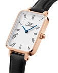 Daniel Wellington Quadro Roman Numerals 20x26 Sheffield RG White Watch