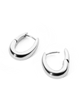 Flow Earring 20mm Silver