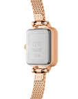 Daniel Wellington Quadro Mini Bezel Lumine 15x18 Melrose RG White Watch