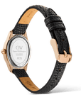 Daniel Wellington Ophelia Mini Black Lizard White Guilloché Rose Gold