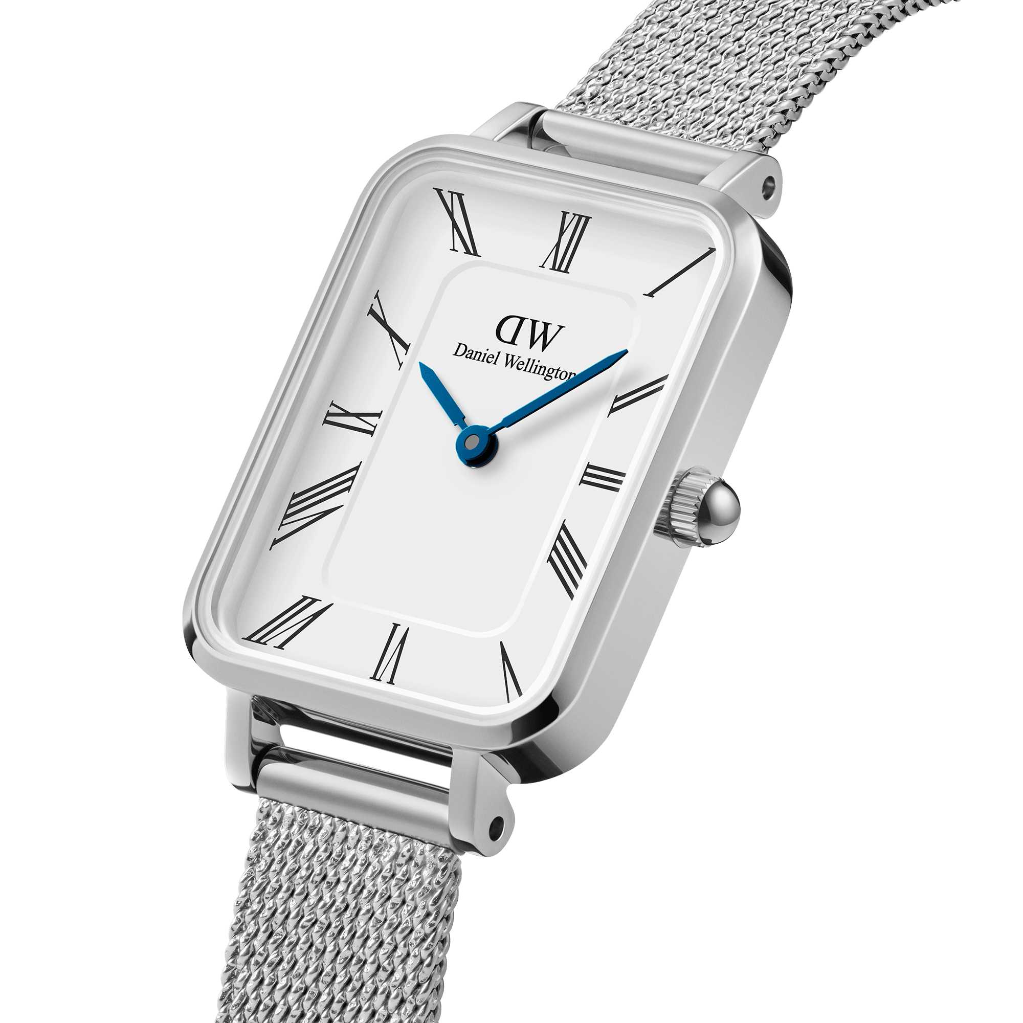 Daniel Wellington Quadro Roman Numerals 20x26 Sterling S White Watch