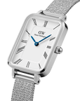 Daniel Wellington Quadro Roman Numerals 20x26 Sterling S White Watch