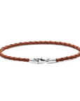 Daniel Wellington Daniel Braided Leather Bracelet St Mawes 2.8 Silver