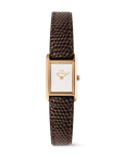 Daniel Wellington Bound Mini Dark Brown Lizard Rose Gold