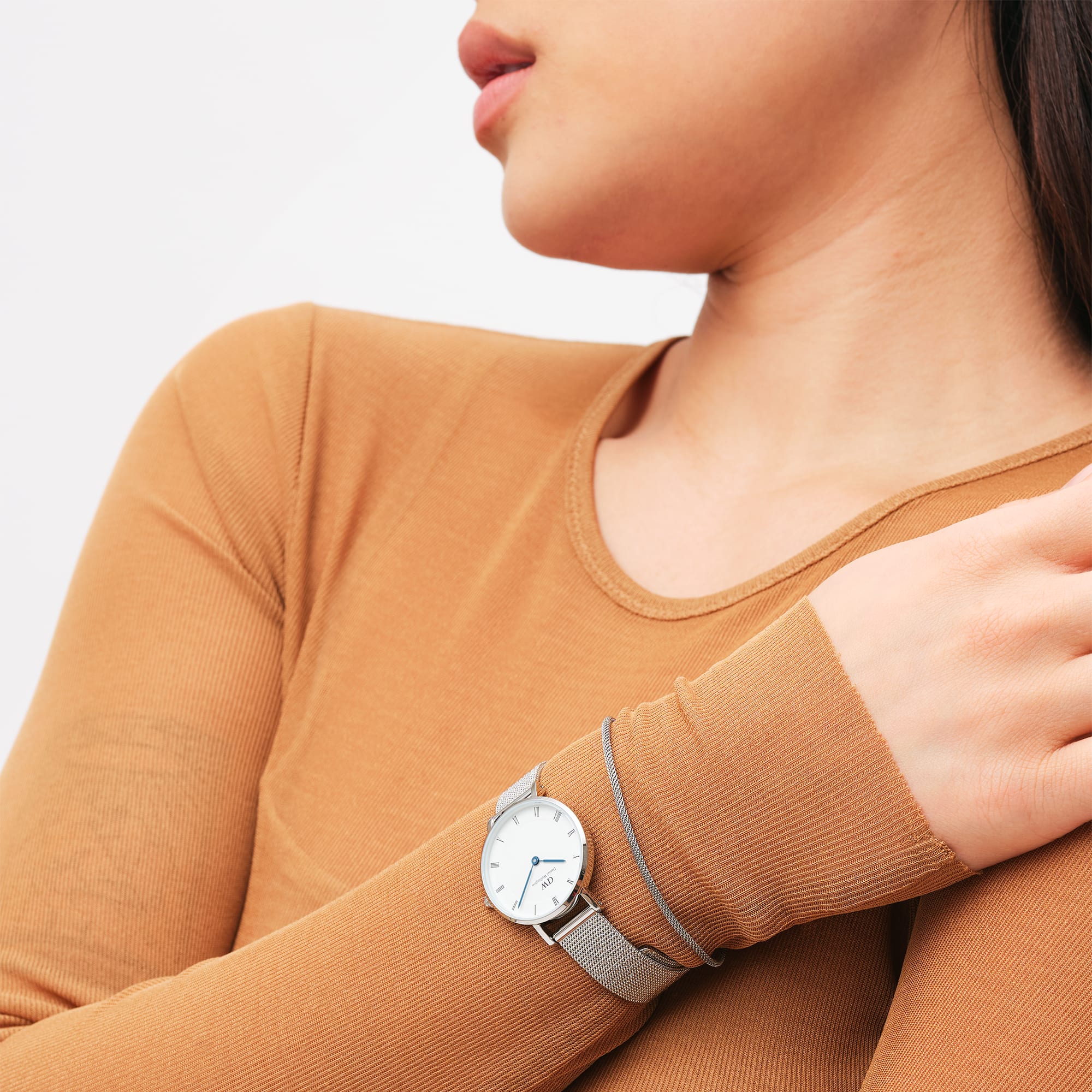 Daniel Wellington Petite Roman Numerals 28 Sterling S White Watch