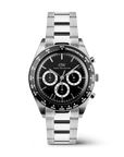 Iconic Tachymeter 3-Link Black Silver
