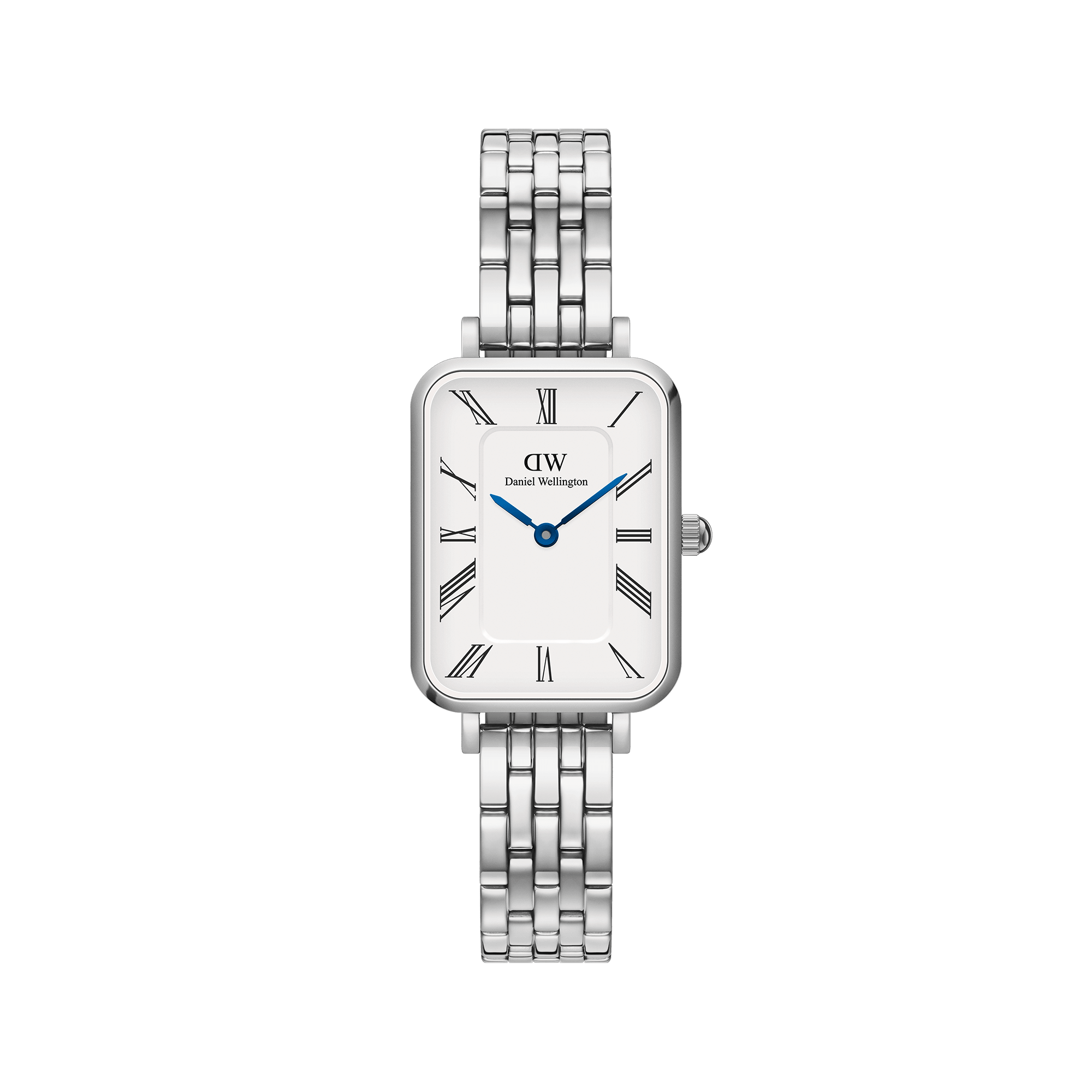 Daniel Wellington Quadro Roman Numerals 20x26 5-Link S White Watch