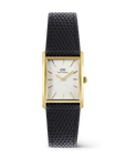 Daniel Wellington Bound Black Lizard Guilloché Gold