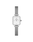 Daniel Wellington Quadro Mini Bezel Lumine 15x18 Sterling S White Watch