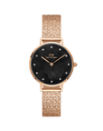 Daniel Wellington Petite 28 Lumine Rose Gold Mother of Pearl Black Watch