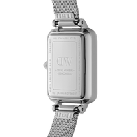 Daniel Wellington Quadro 20X26 Pressed Sterling Lumine Silver & White Watch