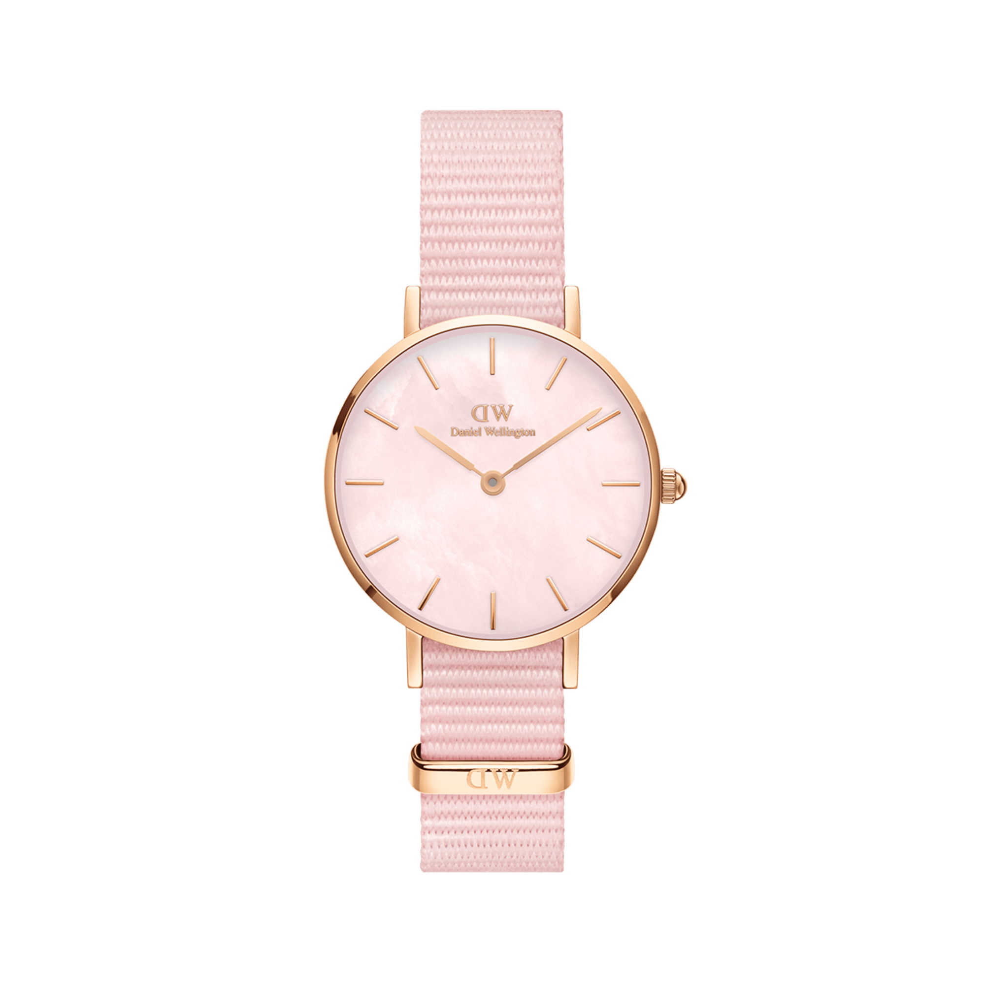 Daniel Wellington Petite 28 Coral Rose Gold Mother of Pearl Watch