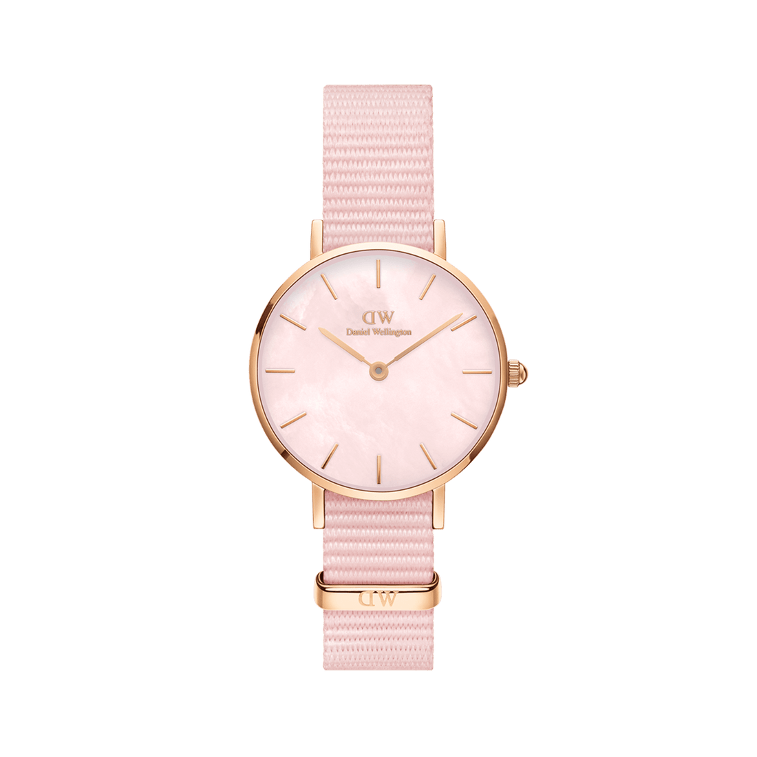 Daniel Wellington Petite 28 Coral Rose Gold Mother of Pearl Watch