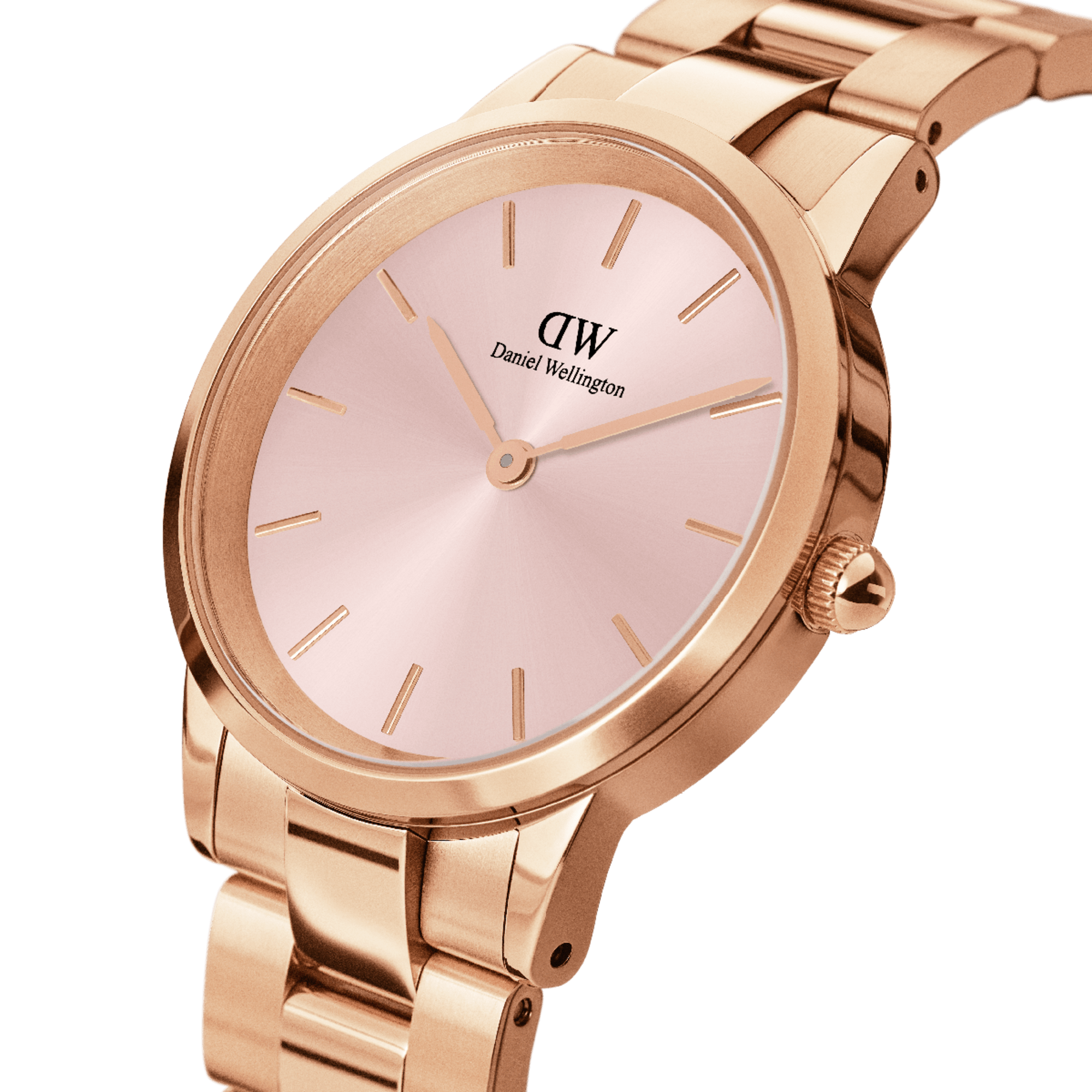 Daniel Wellington Iconic Link 32 Rose Gold &amp; Light Pink Watch