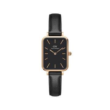 Daniel Wellington Quadro 20X26 Pressed Sheffield Rose Gold & Black Watch