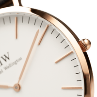 Daniel Wellington Classic 40 Canterbury Rose Gold & White Watch