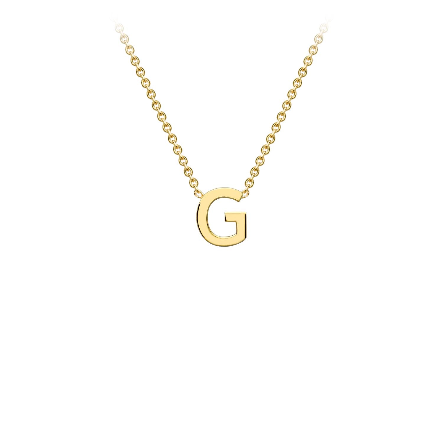 9CT PETITE INITIAL NECKLACE