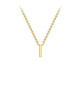 9CT PETITE INITIAL NECKLACE