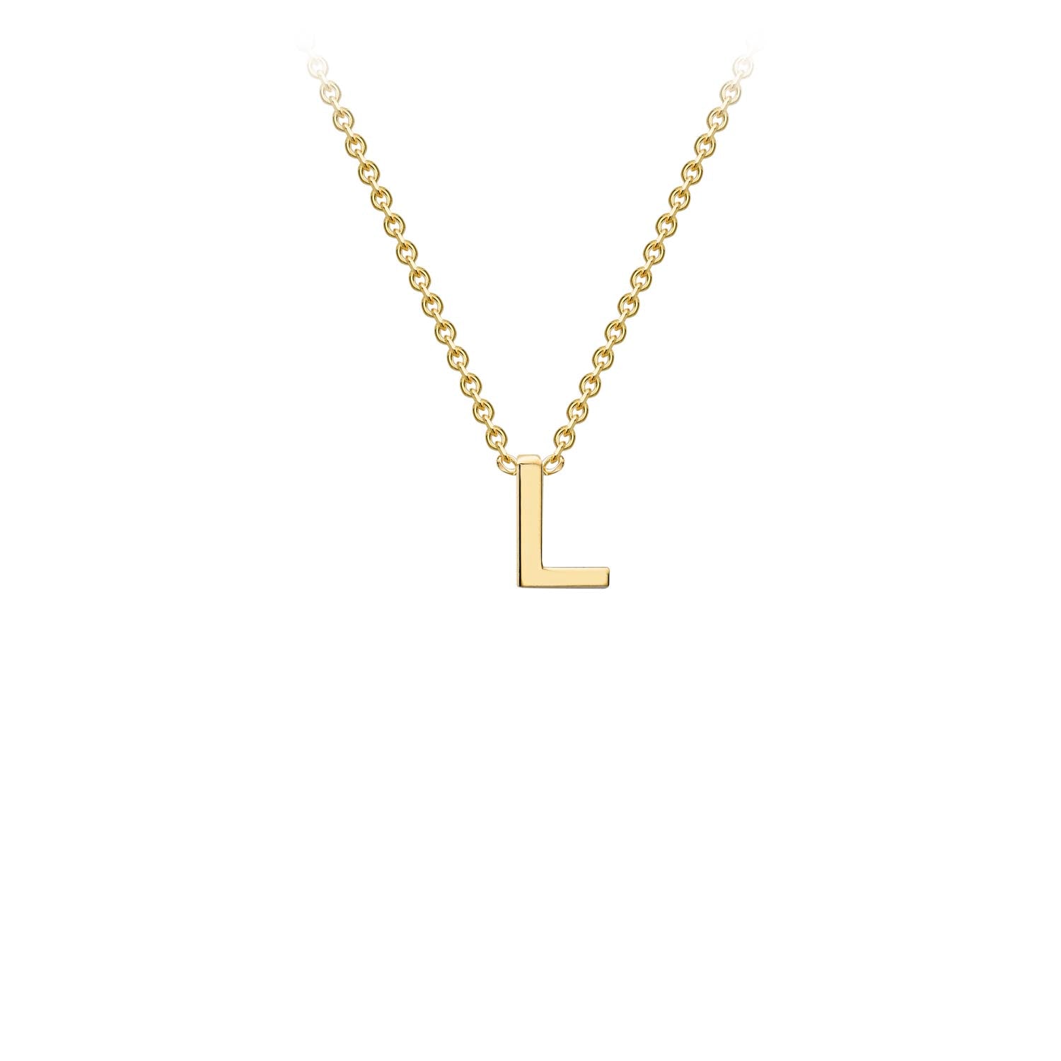 9CT PETITE INITIAL NECKLACE