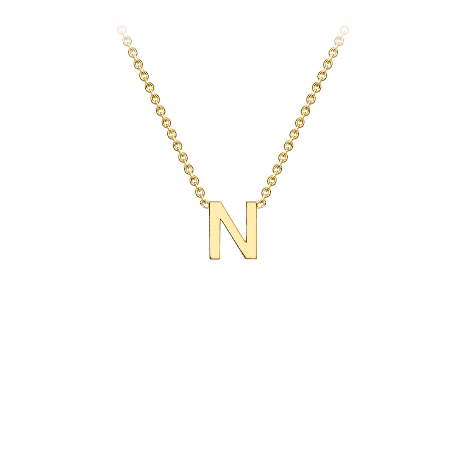 9CT PETITE INITIAL NECKLACE