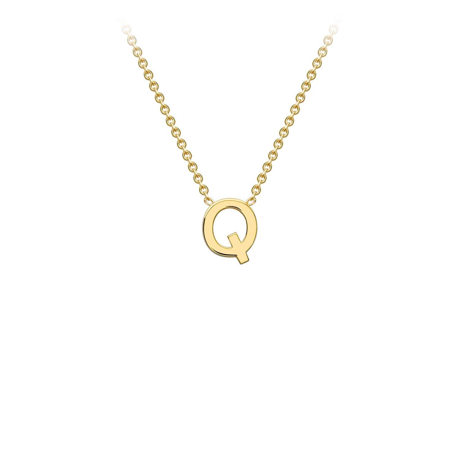 9CT PETITE INITIAL NECKLACE